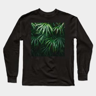 Jungle Palm leaves Long Sleeve T-Shirt